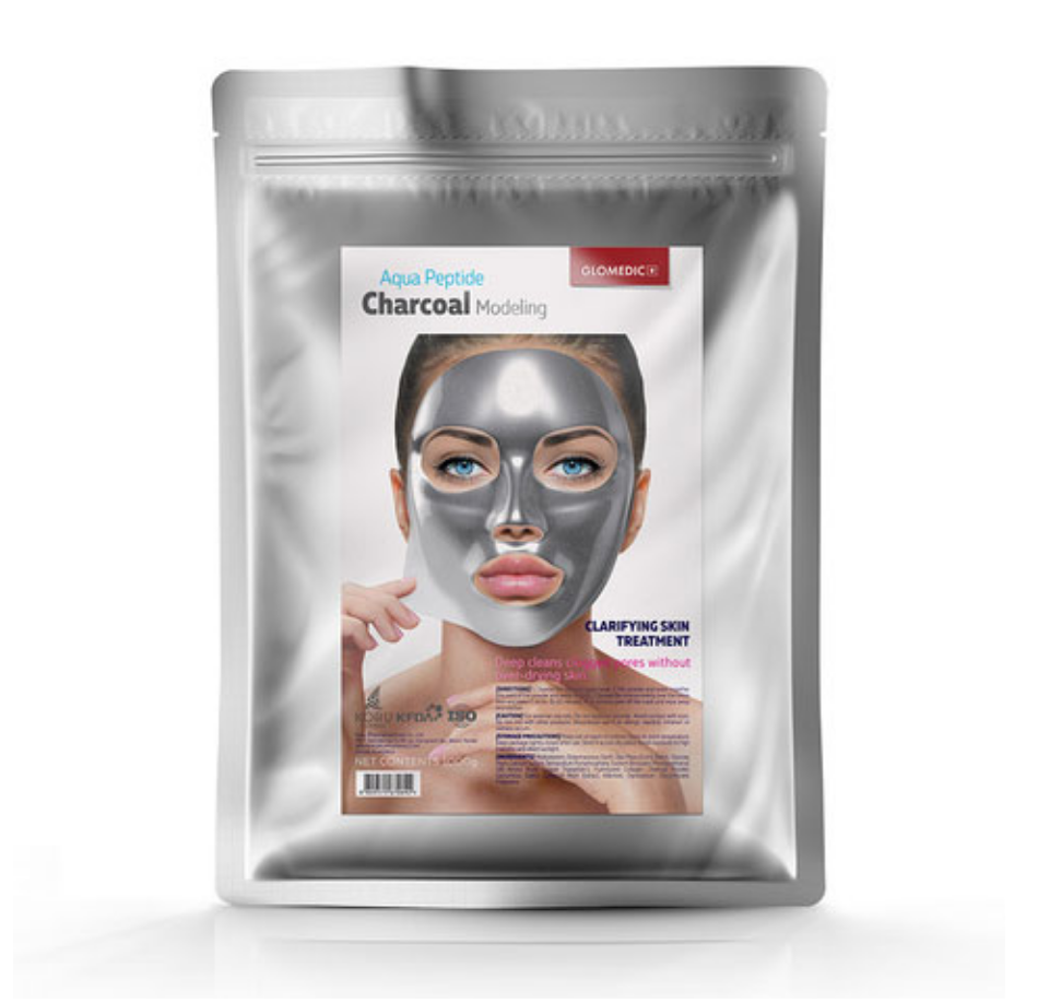 GLOMEDIC + Aqua Peptide Charcoal Modeling Mask -25g