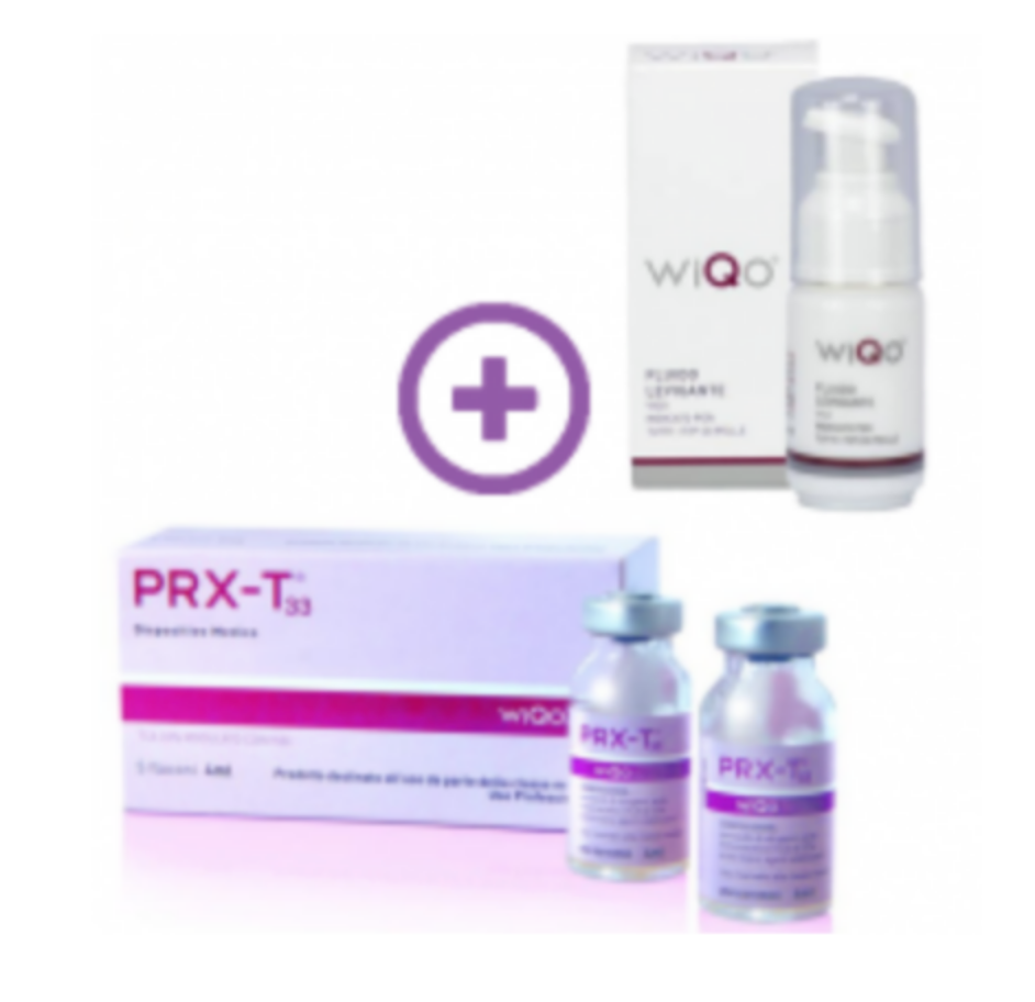 PRX-T33 Peel For Biorevitalisation + WiQO Fliude-5 vials*4ml+ 30ml (Italy)