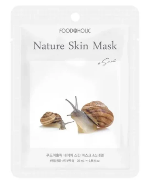 FOODAHOLIC Snail Nature Skin Mask - 1 sheet